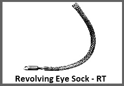 revolving eye cable sock twin weave